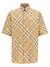 Burberry Logo Embroidery Check Shirt