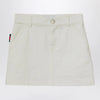 GUCCI White denim GG jacquard skirt