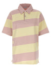 Burberry Logo Striped Polo Shirt