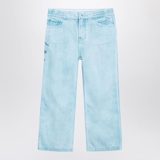 Burberry Light blue denim jeans with EKD