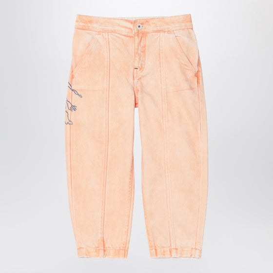 Burberry Light pink denim jeans with EKD