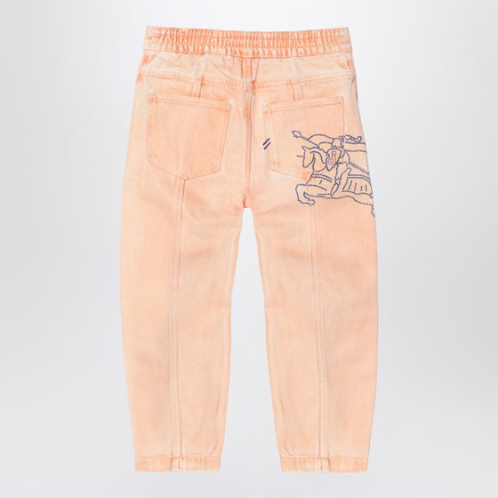 Burberry Light pink denim jeans with EKD