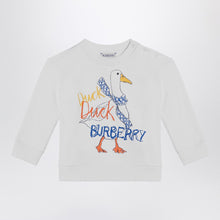  Burberry White sweatshirt with logo print