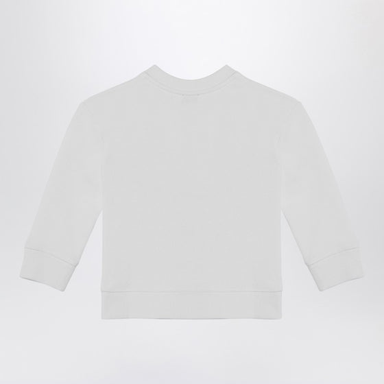 Burberry White sweatshirt with logo print