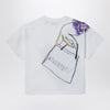 Burberry White cotton T-shirt with print