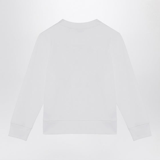 Burberry White cotton sweatshirt with logo print
