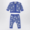 Burberry Blue wool and cashmere blend set