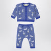 Burberry Blue wool and cashmere blend set