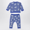 Burberry Blue wool and cashmere blend set