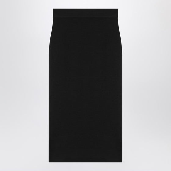 Saint Laurent Black wool pencil skirt