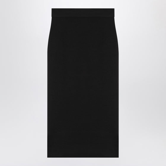 Saint Laurent Black wool pencil skirt