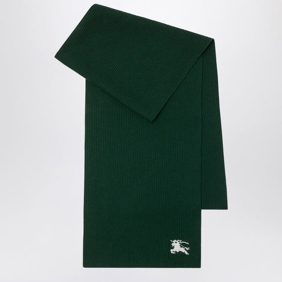 Burberry Dark green wool scarf