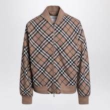  Burberry Check pattern zipped cardigan