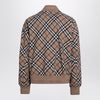 Burberry Check pattern zipped cardigan