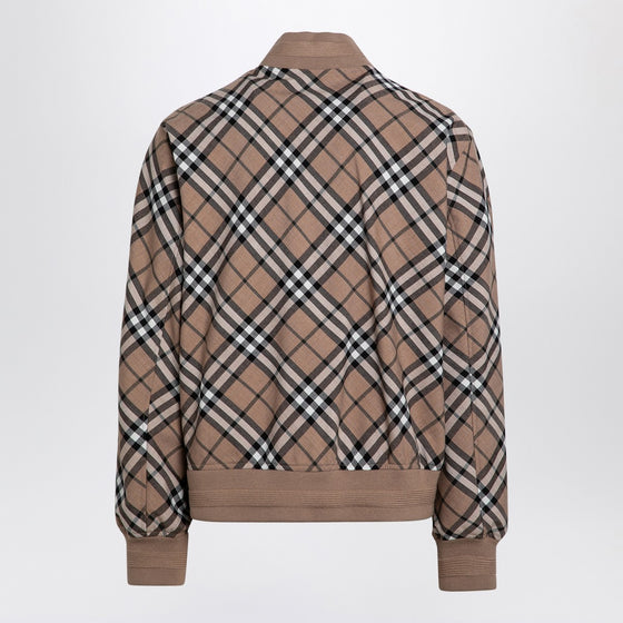 Burberry Check pattern zipped cardigan