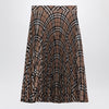 Burberry Check pattern pleated skirt