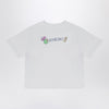 Burberry White crew-neck T-shirt with logo