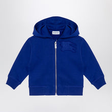  Burberry Electric blue cotton hooded sweatshirt with EKD logo