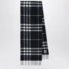 Burberry Black Check cashmere scarf