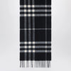 Burberry Black Check cashmere scarf