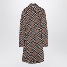  Burberry Check wool blend chemise dress