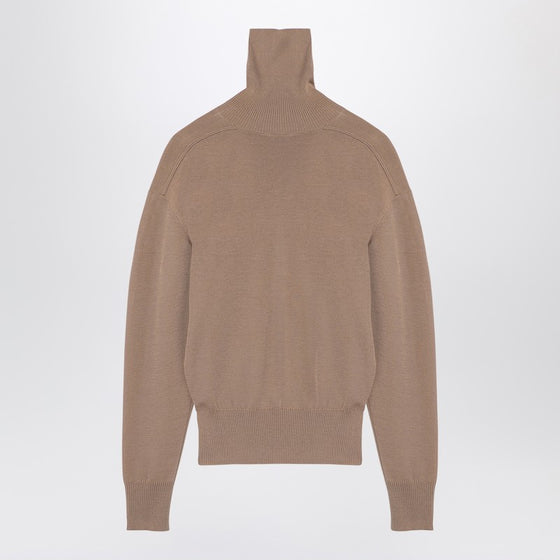 Burberry Beige wool turtleneck sweater