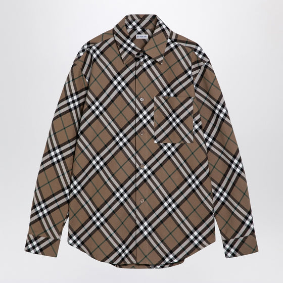 Burberry Beige Check Cotton Shirt