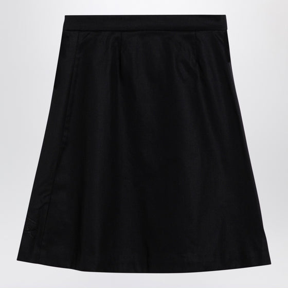 Burberry Black cotton-blend skirt