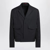 GUCCI Dark grey jacket in wool gabardine