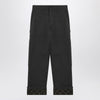Burberry Black trousers with Check pattern lapels