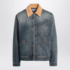 Alexander McQueen Denim jacket with suede collar
