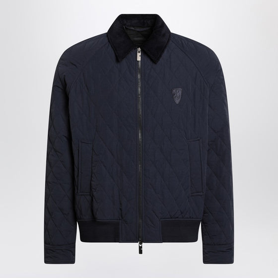 Burberry Quilted Jacket Navy Blue in Nylon