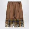 Burberry Satin skirt with Check panel
