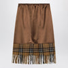 Burberry Satin skirt with Check panel