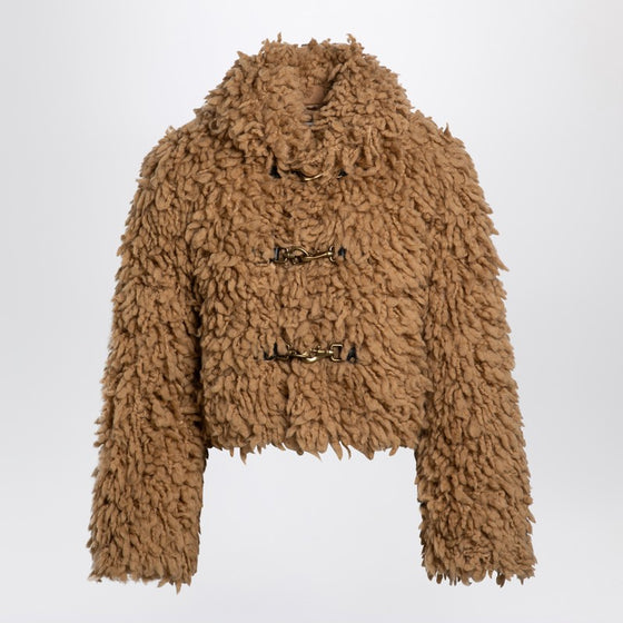 Burberry Beige wool-blend short jacket