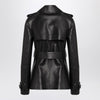 Burberry Short black leather jacket with studs