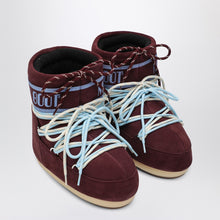  Moon Boot Icon Low burgundy suede boot