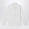 Burberry White stretch cotton shirt with EKD