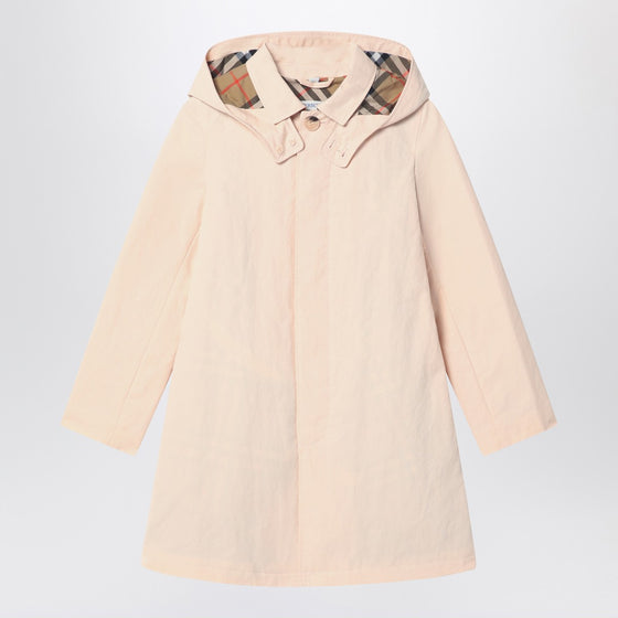 Burberry Light pink car coat in cotton and nylon