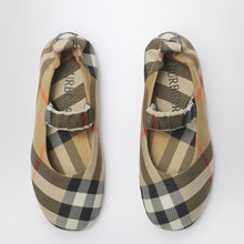  Burberry Check pattern nylon-blend ballerina