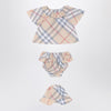 Burberry Set of three pieces light beige with pattern