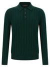 Zanone Braided Wool Polo Shirt
