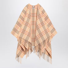  Burberry Check pattern wool and cashmere cape