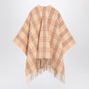 Burberry Check pattern wool and cashmere cape