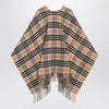 Burberry Check pattern wool and cashmere cape
