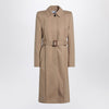 Alexander McQueen Beige trench coat with belt