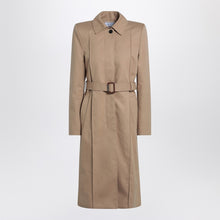  Alexander McQueen Beige trench coat with belt