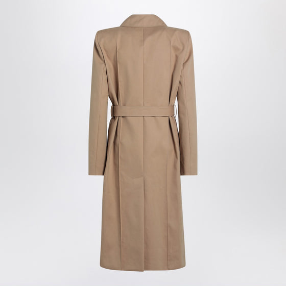 Alexander McQueen Beige trench coat with belt