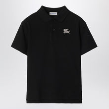  Burberry Black cotton piqué polo shirt