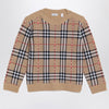 Burberry Beige check wool pullover